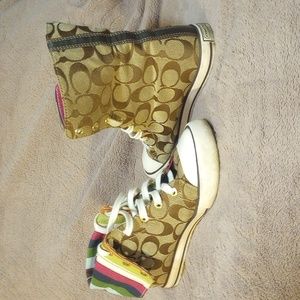 Coach high tops Bonnie size 6